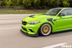 Installed Alpha-N Carbon Corse front grille on BMW F87 M2 Competition and CS with pre-preg carbon fiber construction and aggressive motorsport styling