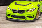 Installed Alpha-N Carbon Corse front grille on BMW F87 M2 Competition and CS with pre-preg carbon fiber construction and aggressive motorsport styling