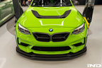 Installed Alpha-N Carbon Corse front grille on BMW F87 M2 Competition and CS with pre-preg carbon fiber construction and aggressive motorsport styling