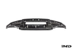 Alpha N G87 M2 Carbon Corse front splitter mounted on vehicle, showcasing lightweight, aerodynamic exterior car part.