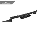 AutoTecknic BMW G87 M2 dry carbon Club Sport rear diffuser, exterior view showing sleek, aerodynamic design and textured carbon finish.