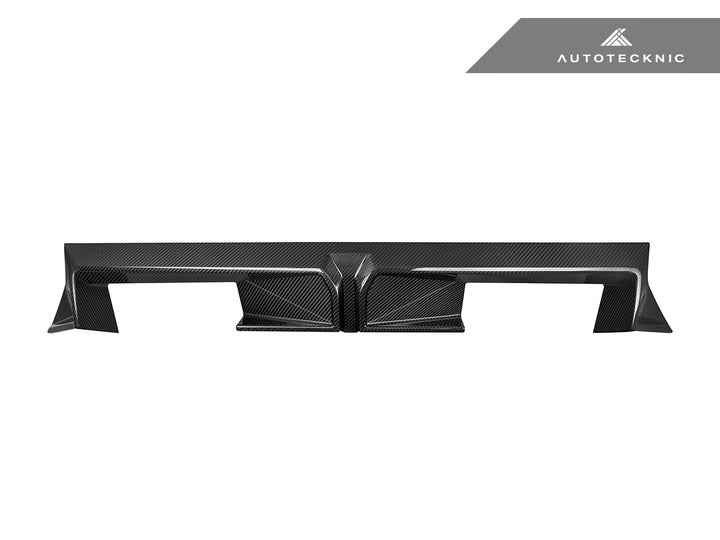 AutoTecknic BMW G87 M2 Dry Carbon Club Sport Rear Diffuser, sleek exterior car part with lightweight, textured carbon fiber finish.