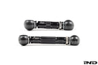Baan Velgen G11 G12 7-Series Airmatic suspension lowering link set on white background, for BMW 7-Series vehicles.