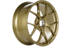 BBS FI-R 20-inch gold wheel set for Porsche 911 GT3 (991). High-performance alloy wheels with a sleek, sporty design.
