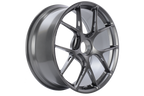 BBS FI-R 991 GT3 20-inch platinum gloss wheel set for Porsche 911 GT3 showing sleek, lightweight alloy wheels with a glossy finish.