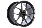 BBS FI-R 991 Turbo 20-inch diamond black wheel set for Porsche 911 Turbo, showcasing sleek, lightweight alloy wheels.
