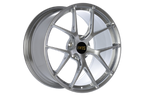 BBS FI-R 991 Turbo 20-inch silver alloy wheel set with diamond finish for Porsche 911 Turbo.