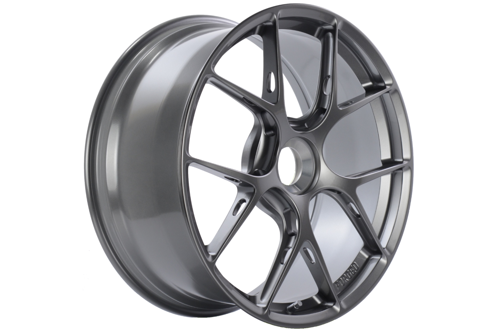 BBS FI-R 991.2 Turbo S 20-inch centerlock wheel set in diamond silver for 911 Turbo and Turbo S models.
