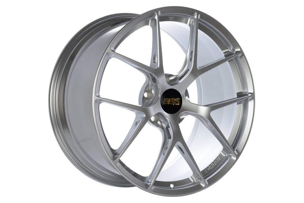 BBS FI-R Porsche 911 Carrera (992) 20 and 21-inch diamond silver alloy wheel set displayed from a side angle.
