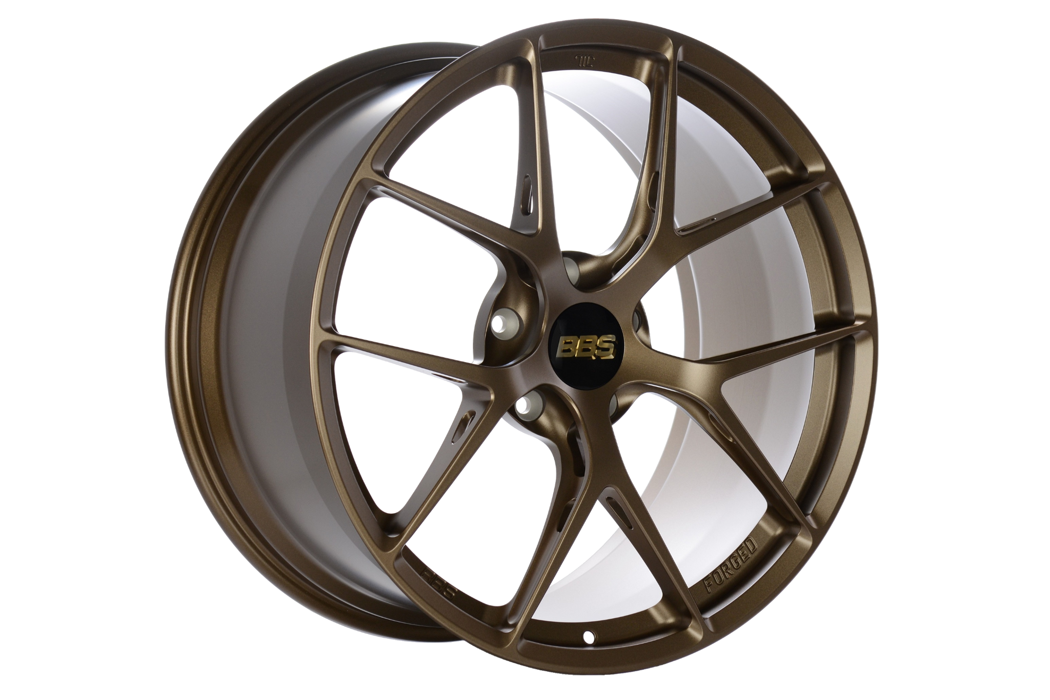 BBS FI-R Porsche 911 Carrera (992) satin bronze 20-inch and 21-inch wheel set with multi-spoke design and high-performance style