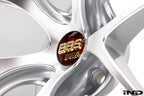 BBS G8X M2, M3, M4 RI-D 20-inch alloy wheel set in diamond silver finish on white background