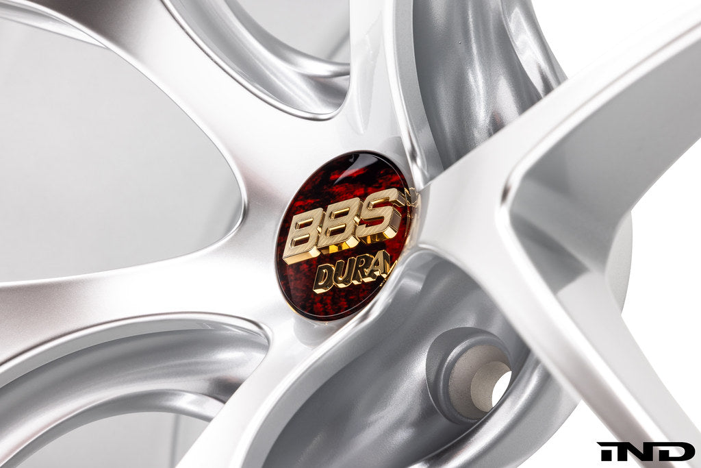 BBS G8X M2, M3, M4 RI-D 20-inch alloy wheel set in diamond silver finish on white background