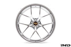 BBS G8X M2, M3, M4 RI-D 20-inch silver wheel set with diamond finish on a white background
