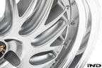 BBS G8X M2 M3 M4 RT-88 20-inch silver wheel set with five-spoke design and center cap for performance vehicles