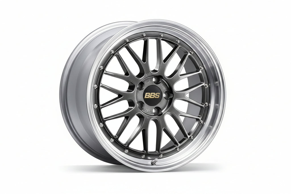 BBS LM 20-inch Carrera wheel set in diamond silver finish, featuring intricate diamond cut design for Porsche C2, C2S, C4, and C4S models