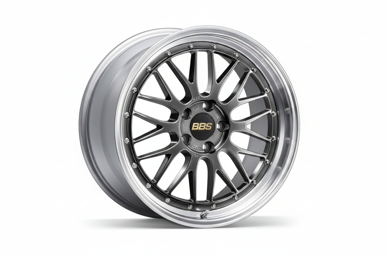 BBS LM 20-inch Carrera wheel set in diamond silver finish, featuring intricate diamond cut design for Porsche C2, C2S, C4, and C4S models