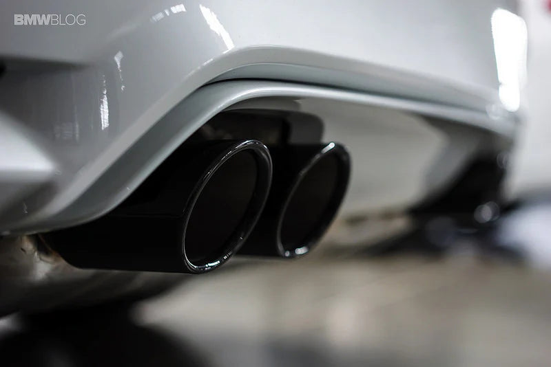 BMW M Performance F8X M2 / M3 / M4 Black Chrome Exhaust Tip Set - Slant Cut