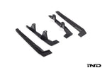 Megachip F90 M5 splash guard set for BMW F90 M5 exterior, OEM-fit white splash guards with durable plastic construction.
