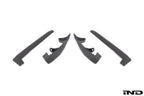 OEM-fit white Megachip F90 M5 splash guards set for BMW F90 M5, exterior exterior protection, visible splash guard design