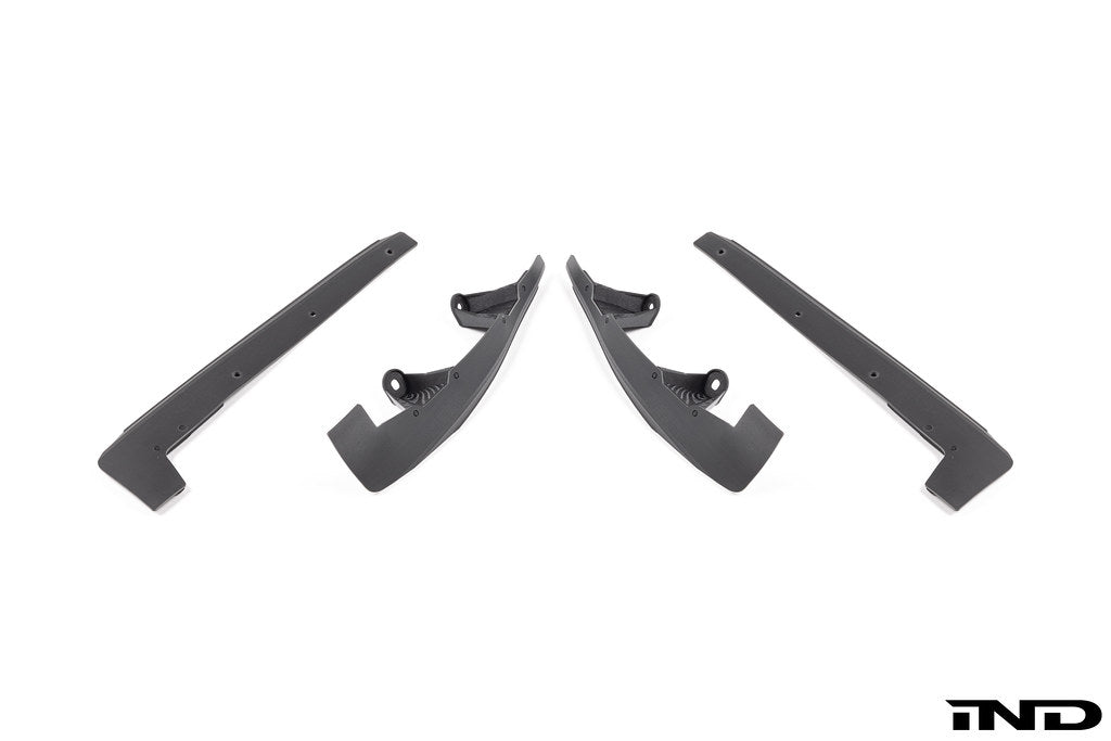 OEM-fit white Megachip F90 M5 splash guards set for BMW F90 M5, exterior exterior protection, visible splash guard design