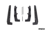 Megachip F90 M5 splash guard set for BMW F90 M5, exterior OEM-fit white splash guards, protective car accessories.