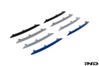 BMW G22 G23 M Sport painted rear reflector set from IND, exterior car accessories, shown on a white background.