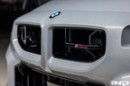 BMW G87 M2 CS exterior front grille with OE emblem installed on the BMW M2 CS model.