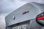 BMW G87 M2 CS trunk emblem installed on the rear trunk, showcasing the exterior badge of the BMW M2 CS model.