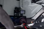 CANchecked MFD32 3.2" Gen2 multi-function display installed in BMW G87 M2 interior, showing digital gauges and control interface.