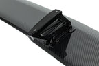 TREVORA TR87 V2 carbon rear wing mounted on BMW M2 F87, M3 G80, or M4 G82 with flat trunk exterior design.