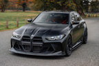 TREVORA G80 M3 carbon fiber side skirts, exterior upgrade for BMW G80 G81 M3 and M4 models, lightweight pre-preg design