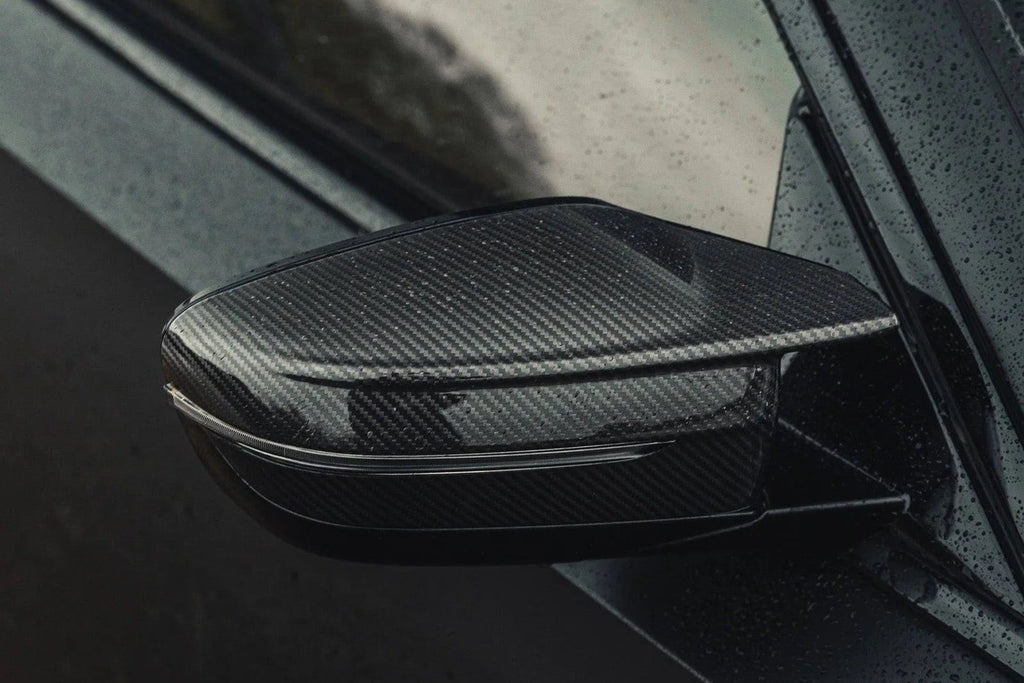 TREVORA G8X G42 G2X M-Sport carbon fiber wing mirror covers for BMW G80 G82 G87 M models, exterior automotive accessories