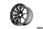 BMW Motorsport G87 M2 racing wheels, black 18x10 alloy wheel set with a sleek design, displayed on a white background.
