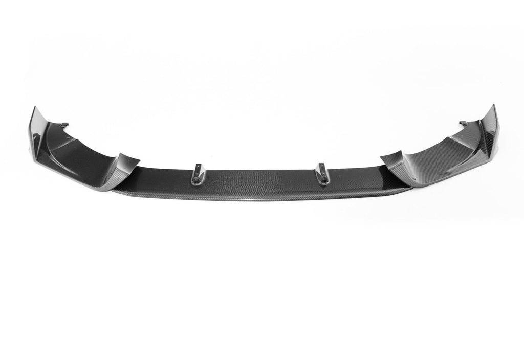 TREVORA carbon front splitter for BMW X3M F97 and X4M F98 Pre-LCI exterior styling, made from carbon fiber.