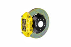 Brembo F85 X5M / F86 X6M GT rear big brake kit with 380mm slotted white brake rotors and 2-piece design.