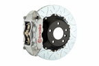 Brembo F85 X5M / F86 X6M GT rear big brake kit with 380mm slotted white 2-piece brake rotors and calipers.