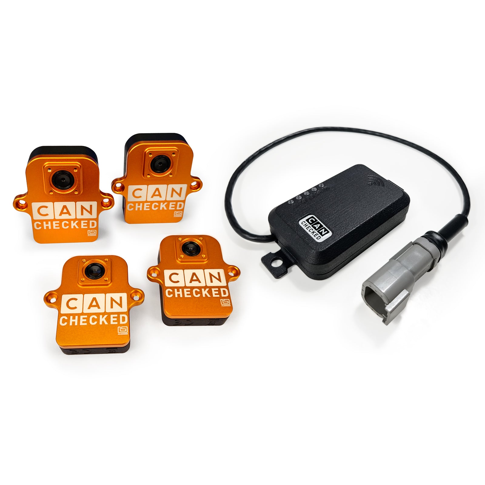 CANchecked Brake Temperature Monitor Wireless kit product photo on white background
