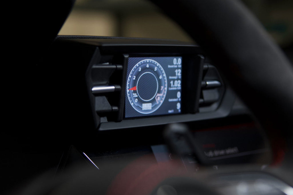 The vehicle-specific CANchecked MFD32 Gen2 for your Audi A3/S3/RS3 8Y product photo installed