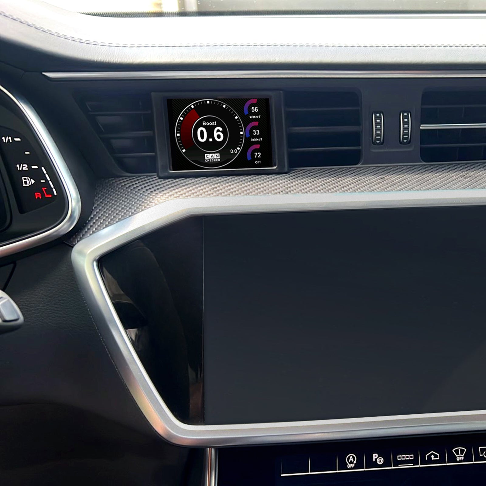 The vehicle-specific CANchecked MFD28 Gen2 for your Audi A6/S6/RS6 C8 installed photo
