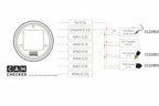 CANchecked MFD15 Gen2 multi-function interior display with wiring diagram and installation guide.