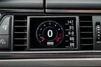 CANchecked 3.2" Gen2 multi-function display installed in Audi C7 S6, A6, S7, A7 interior dashboard, LHD model.