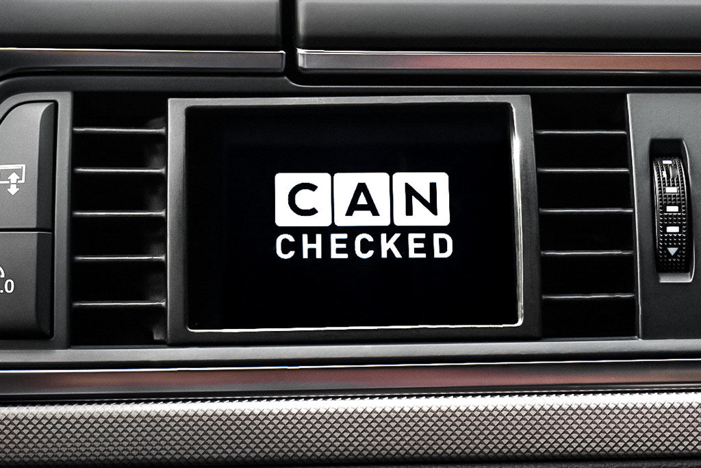 CANchecked 3.2-inch Gen2 multi-function display installed in Audi C7 S6, A6, S7, A7 interior for enhanced dashboard info.
