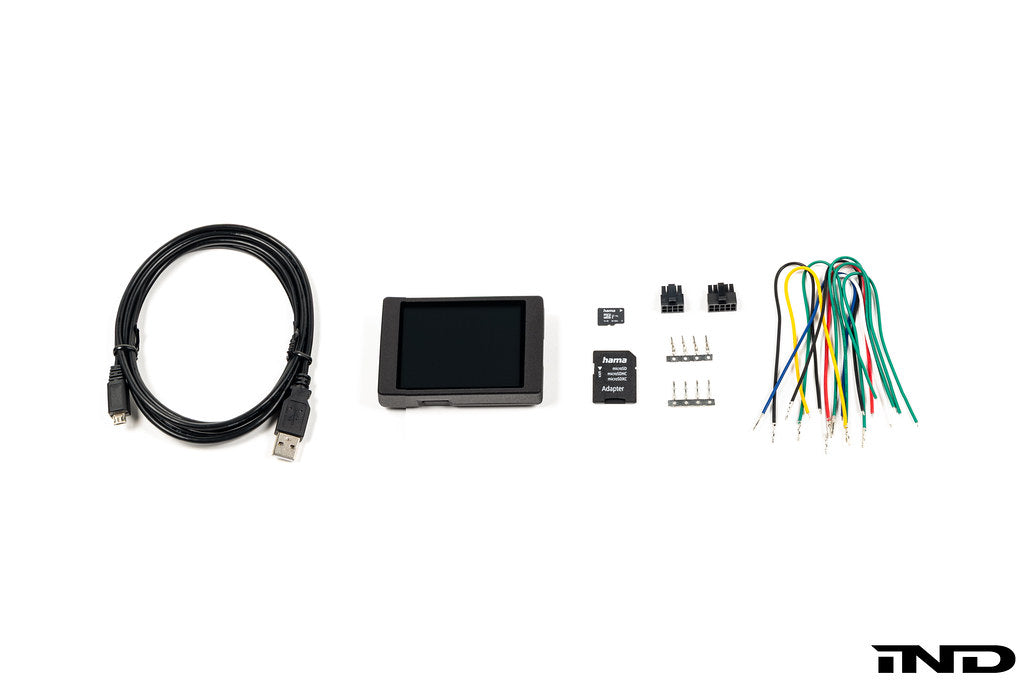 CANchecked MFD32 3.2-inch multi-function universal display for vehicle interior, white background, Gen2 model.