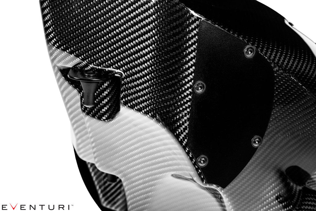 Eventuri carbon intake system for Toyota A90 Supra and BMW G29 Z4 M40i B58 on white background