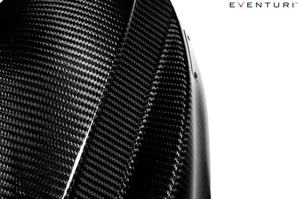 Eventuri carbon intake system for Toyota A90 Supra and BMW G29 Z4 M40i B58 on white background