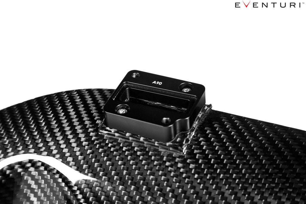 Eventuri carbon intake system for Toyota A90 Supra and BMW G29 Z4 M40i B58 on white background