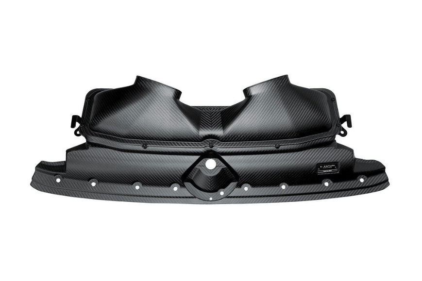 Eventuri black carbon intake system for Audi C8 RS6 and RS7, performance air intake with matte finish on a white background.