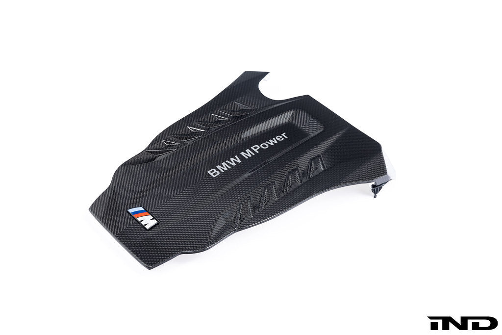 Eventuri black carbon intake system for BMW F95 X5M, F96 X6M, G09 XM, M60i, featuring performance air filters and sleek design