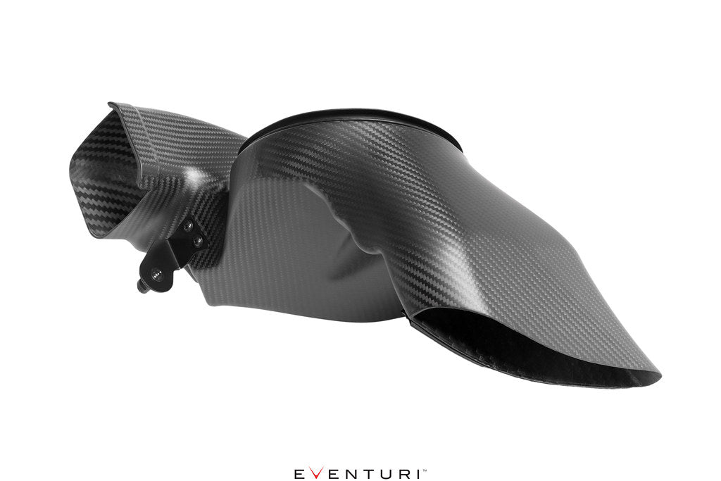 Eventuri BMW G90 M5 carbon intake matte on white studio background