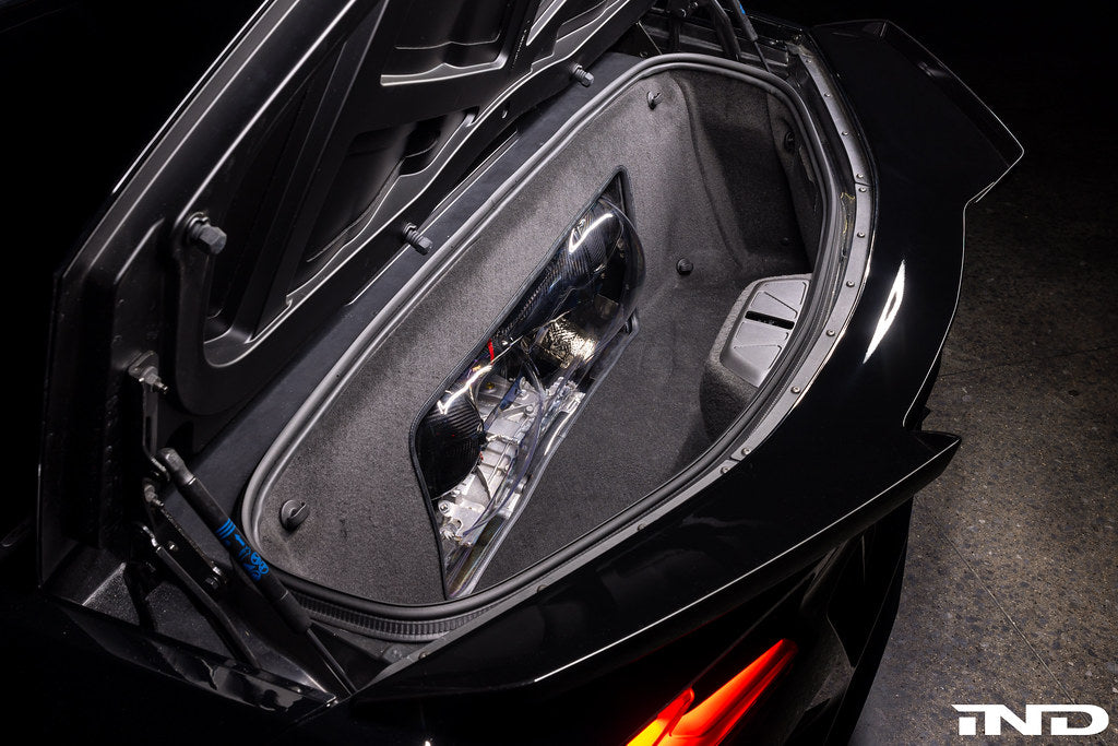 Eventuri carbon intake system installed on Chevrolet C8 Corvette Z06 Hard-Top Convertible LT6 engine